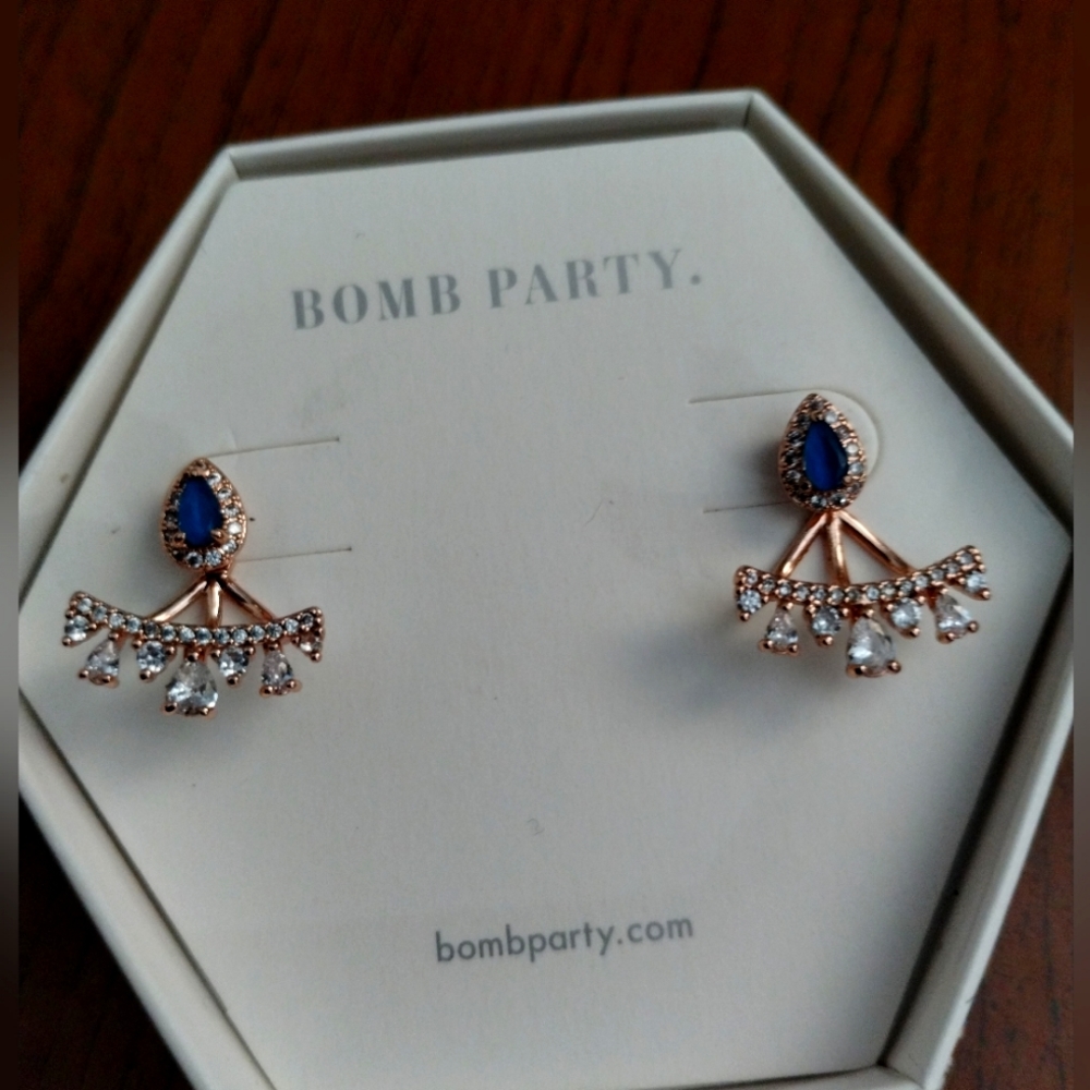 Rose gold earrings